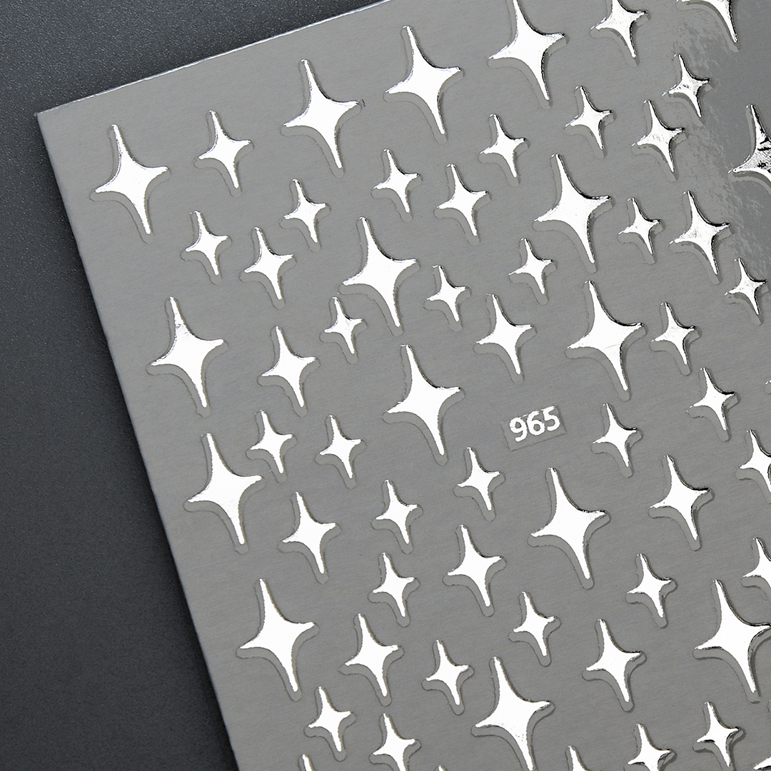 Nail stickers stars / silver Naljepnice / flexi stickers Shop